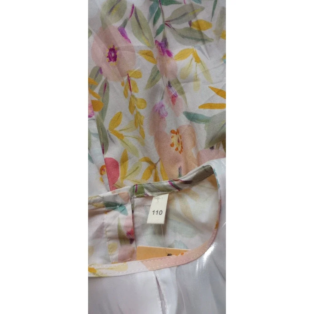 Smiling Pinker Girls 5 Floral Cottecore Dress, NWT